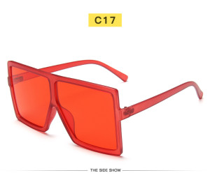 Large frame sunglasses female square multicolor personalized Sunglasses