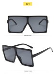 Large frame sunglasses female square multicolor personalized Sunglasses