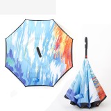 Reverse umbrella free gift umbrella windproof and moisture proof umbrella