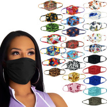 MOQ10 Printed washable, breathable, dust-proof and UV proof double layer mask for men and women