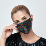 MOQ10 Sequin sunscreen mask with filter insert PM2.5 thin breathable men's and women's colorful masks