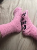 If you can sock PINK Terry cake socks sole glue