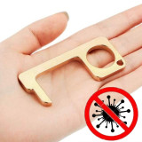MOQ10 Key chain tools for epidemic prevention, antibacterial and virus protection, elevator sanitary key artifact, EDC contactless door opener