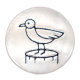 20MM bird snap Silver Plated  snaps jewelry