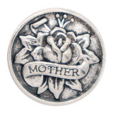 20MM mother snap Silver Plated  snaps jewelry