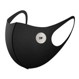 MOQ10 Fashion Face mask with Snap buttons （on left side) changeable, breathable and washable