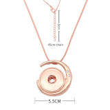 Necklace Rose gold  46cm chain fit 20MM chunks snaps jewelry