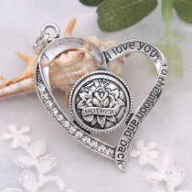 love snap sliver Pendant  fit 20MM snaps style jewelry