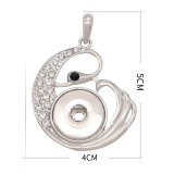 snap sliver Pendant  fit 20MM snaps style jewelry