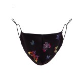MOQ10 Butterfly printed cotton mask, dustproof and washable adult cloth mask