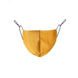 MOQ10 High quality silk imitation pure color cotton mask, washable adult cloth mask in autumn and winter