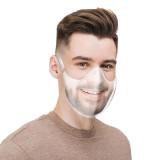 MOQ10 New protective PC mask transparent mask splash proof isolation shield HD face shield Anti fogging