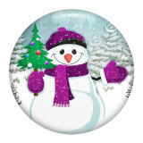 20MM Christmas Painted enamel metal snap buttons
