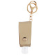 MOQ10 Hand sanitizer gel disinfectant key buckle leather alloy package Pendant (with bottles)