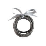 MOQ10 Leather five layer bracelet bracelet ribbon combination Pu tread thread snake leopard print Christmas gift