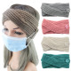 Mask anti button wool hair band knitting twist headband warm sports ear protection headgear hair accessories bandans