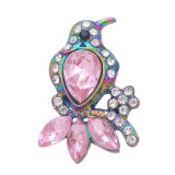 20MM design snap Colorful alloy Plated With rhinestones charms snaps jewerly