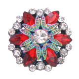 20MM design snap Colorful alloy Plated With rhinestones charms snaps jewerly