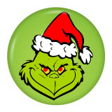 20MM Christmas geek Painted  metal snap buttons