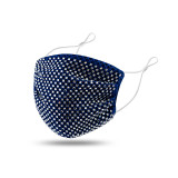 MOQ10 Rhinestone breathable, male and female masks are adjustable, ear buttons are dustproof, breathable and washable