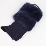 Wool boot cover, warm socks, Christmas wool leg cover, short wool shoe cover