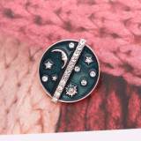 20MM Symbol snap rose gold alloy Plated With rhinestones charms snaps jewerly