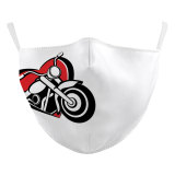 MOQ50 Adult customized design lips arts washable fashion face mask includes Pocket for filter soft fabric elastic ear straps