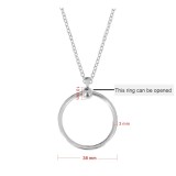 New stainless steel circle necklace chain 45CM