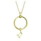 New stainless steel Gold circle necklace chain 45CM