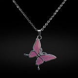 Butterfly temperature sensitive Stainless Steel Necklace