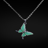 Butterfly temperature sensitive Stainless Steel Necklace