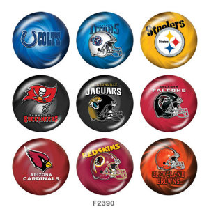 20MM team Sport glass snaps buttons