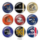 20MM team Sport glass snaps buttons