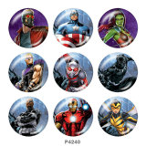 20MM Marvel glass snaps buttons