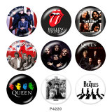 20MM band glass snaps buttons