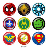 20MM Marvel glass snaps buttons