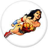 20MM Wonder woman glass snaps buttons