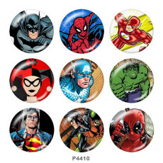 20MM Marvel glass snaps buttons