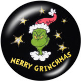20MM Christmas Cartoon glass snaps buttons