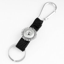 pu leater fashion Keychain 1 buttons fit snaps chunk Snaps Jewelry
