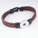 20CM 1 buttons leather  new type Bracelet fit 20mm snaps chunks
