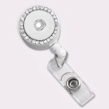 Metal Badge Reel ID holder, retractable badge holder Stretchable to 60CM Fit 18/20mm snaps snaps jewelry