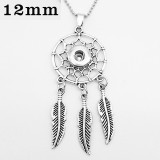 Necklace 46cm chain fit 12MM chunks snaps jewelry
