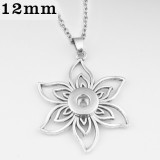 cross Necklace 46cm chain fit 12MM chunks snaps jewelry
