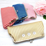 Snaps coin purse Storage bag Clutch bag fit 18mm snap button jewelry