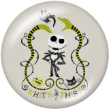 20MM Halloween Print glass snaps buttons