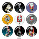 20MM Halloween Print glass snaps buttons