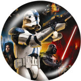 20MM Star Wars Print glass snaps buttons