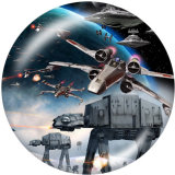 20MM Star Wars Print glass snaps buttons