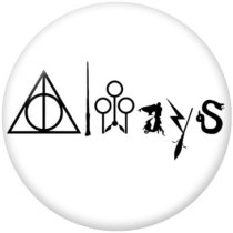 20MM Harry Potter Print glass snaps buttons